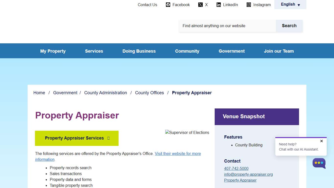 Property Appraiser - Osceola County